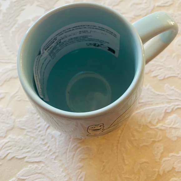 Cute Sea Turtle Mug - Blue and White - Picture 3 of 4